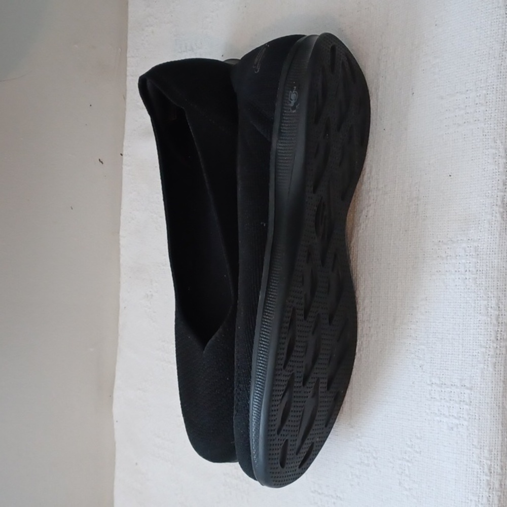 Skechers Goga Mat Black Slip on Shoes Size 12 - Picture 3 of 5